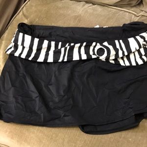 🦓 Lane Bryant Sz 20 Swim Skirt w/ Zebra Accent 🦓